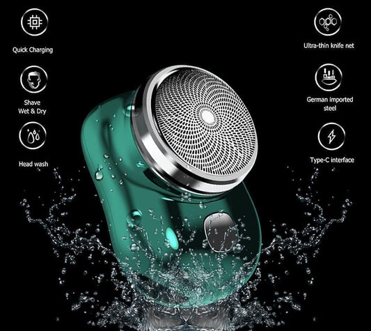 Mini Cordless Electric Shaver for Men & Women – Waterproof Wet & Dry USB Rechargeable Portable Beard & Body Trimmer
