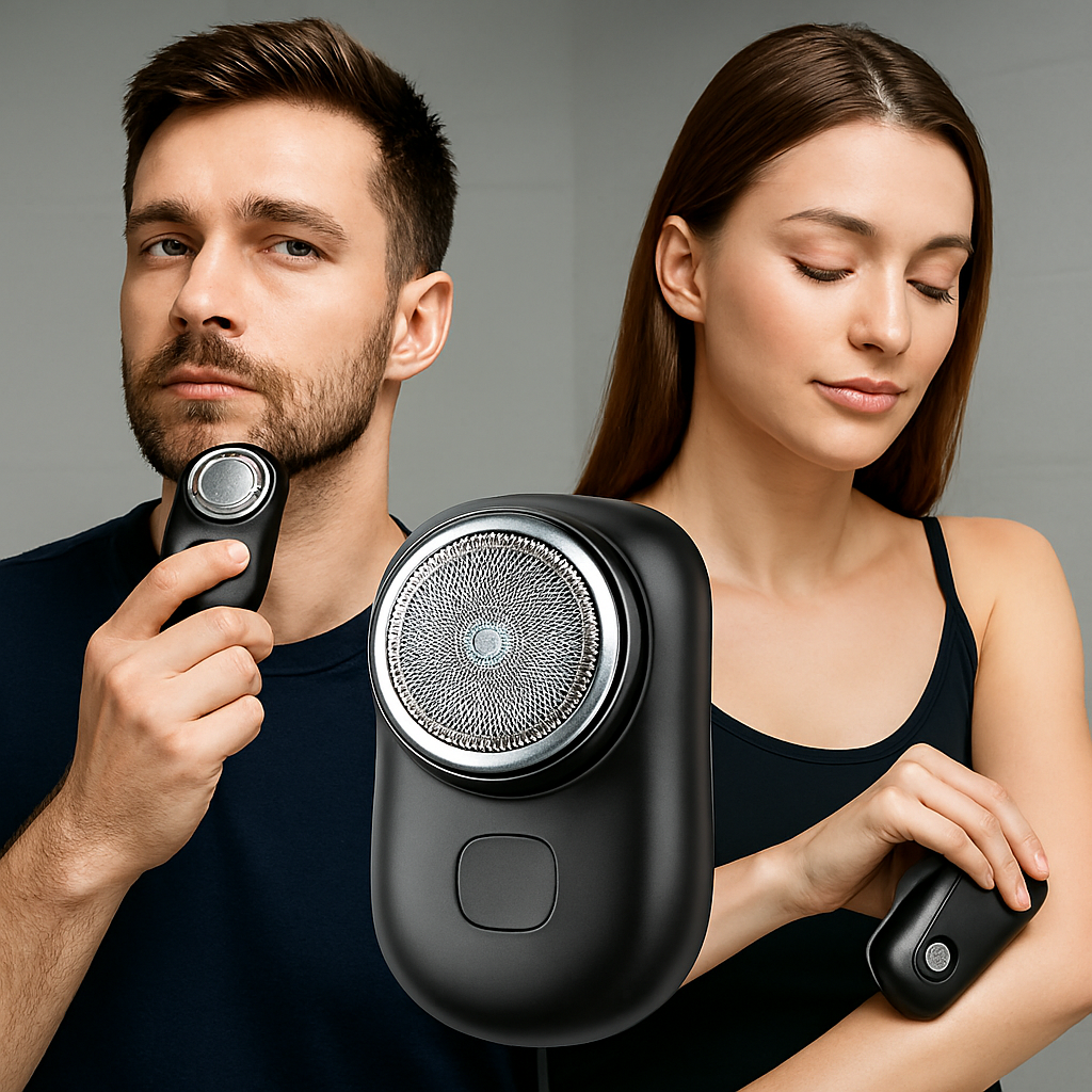 Mini Cordless Electric Shaver for Men & Women – Waterproof Wet & Dry USB Rechargeable Portable Beard & Body Trimmer