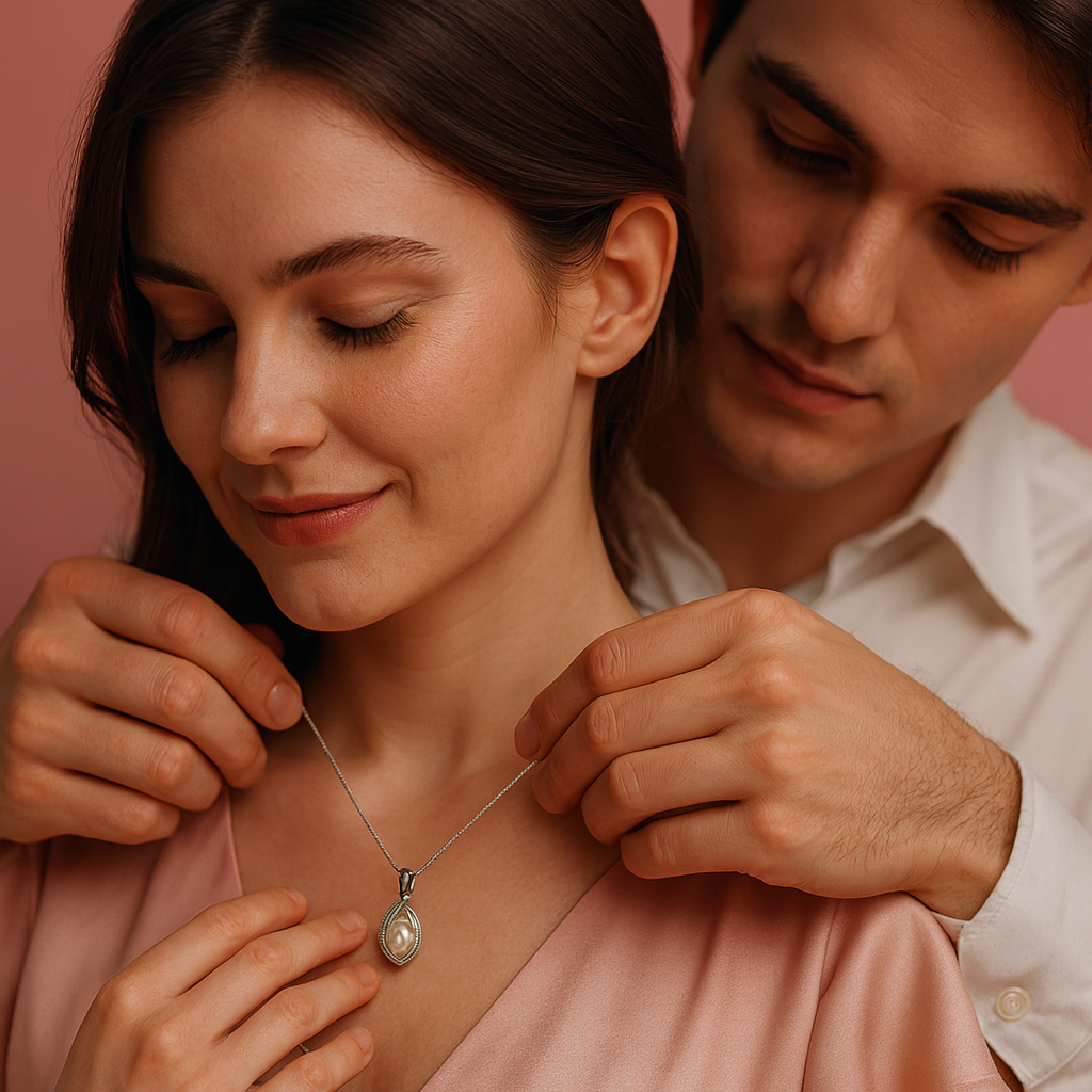 Freshwater Shell Canned Oyster Ocean Love Real Pearl Necklace Set